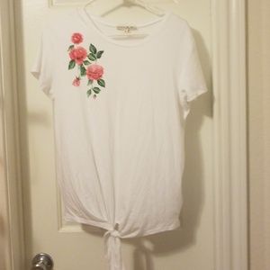 Super soft T shirt, front tie